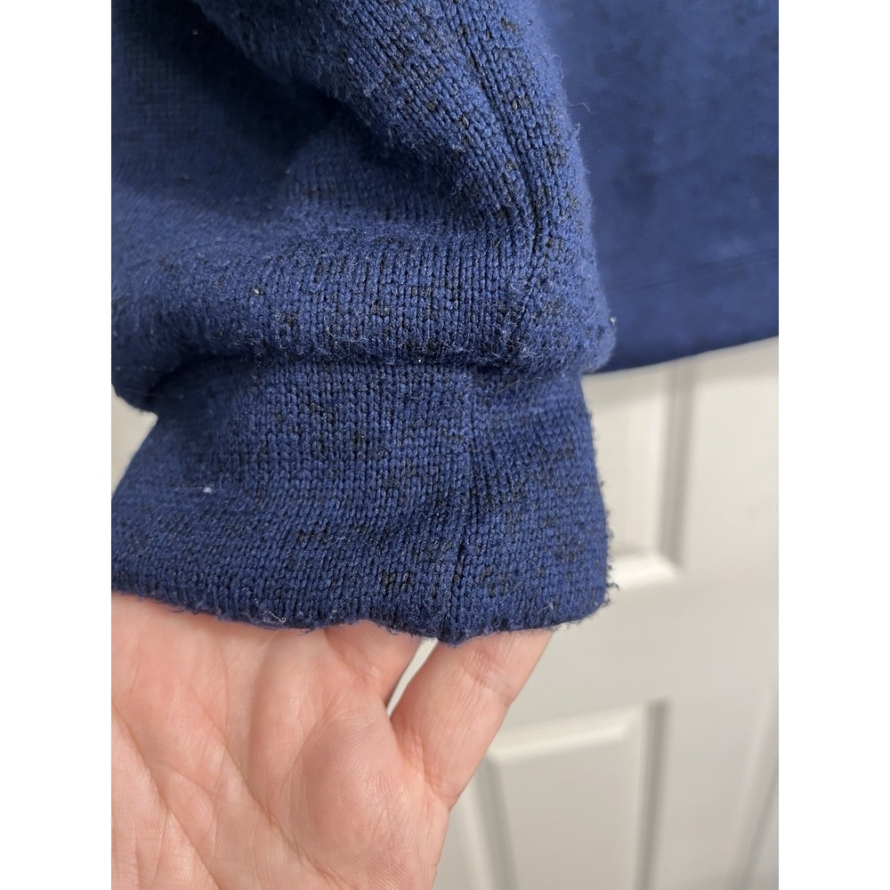 Navy Blue Bomber Jacket with Bear Patch - Picture 11 of 14